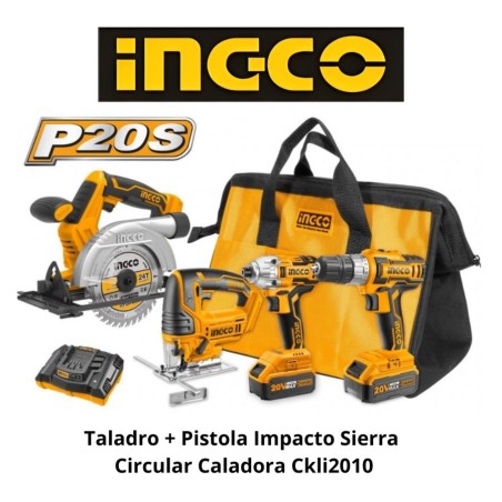 TALADRO + PISTOLA IMPACTO SIERRA CIRCULAR CALADORA