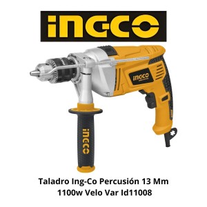 TALADRO INGCO PERCUSION 13 MM 1100W VELO VAR ID11