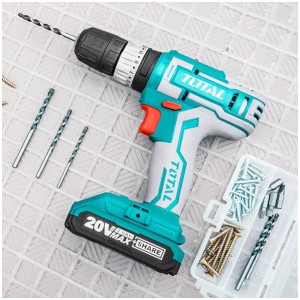 TALADRO TOTAL INALAMBRICO 10 MM 20 V 1 CAG 2 BAT