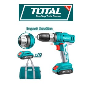 TALADRO TOTAL INA PERCUTOR 10 MM 12 V LIT TIDLI122