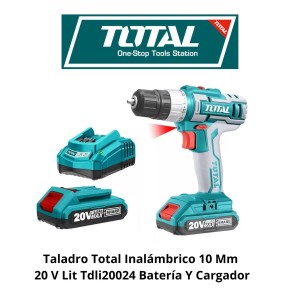 TALADRO TOTAL INALAMBRICO 10 MM 20 V LIT TDLI20024