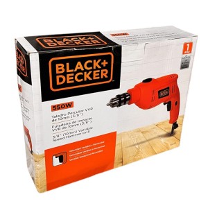 TALADRO BLACK+DECKER PERCUTOR 10 MM (3/8") 550W