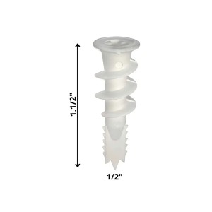 TARUGO AUTOPERFORANTE PLASTICO 1/2 X 1 1/2"