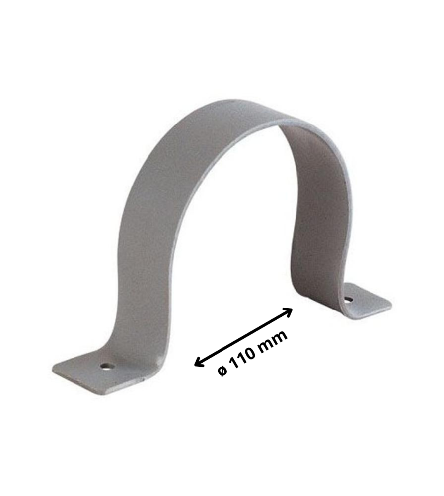 Abrazadera Sanitaria 110 Mm Pvc Gris