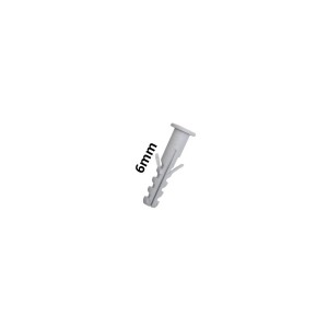 TARUGO PLASTICO 6 MM CON TOPE ANTE