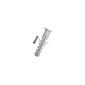 TARUGO PLASTICO 8 MM CON TOPE ANTE