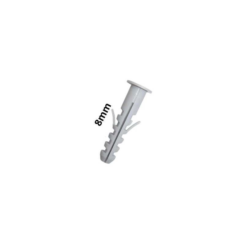 TARUGO PLASTICO 8 MM CON TOPE ANTE