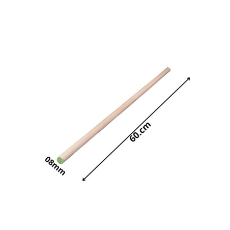 TARUGO MADERA 60 CM ESTRIADO 08 MM