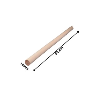 TARUGO MADERA 60 CM ESTRIADO 10 MM