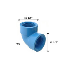 Codo Pvc Hi Hi Presion 1/2"