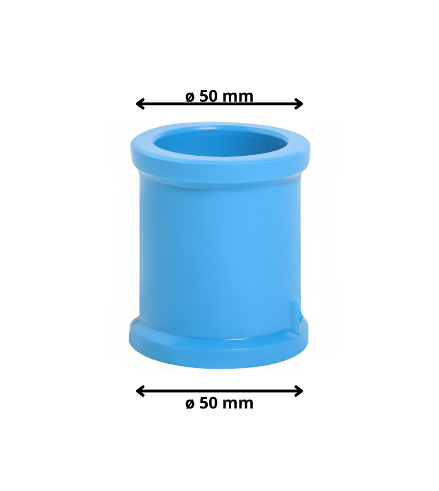 Copla Pvc Presion Hidraulico Cementar 50 Mm