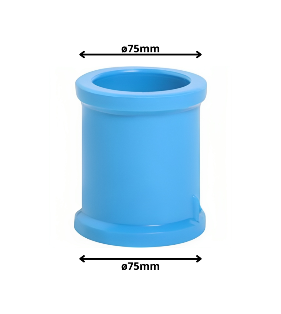 Copla Pvc Presion Hidraulico Cementar 75 Mm