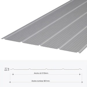 ZINC ACANALADO EN V 0,35X89 X200