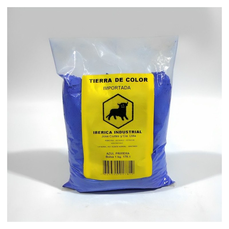 TIERRA DE COLOR AZUL PRIMERA 1 KG BOLSA