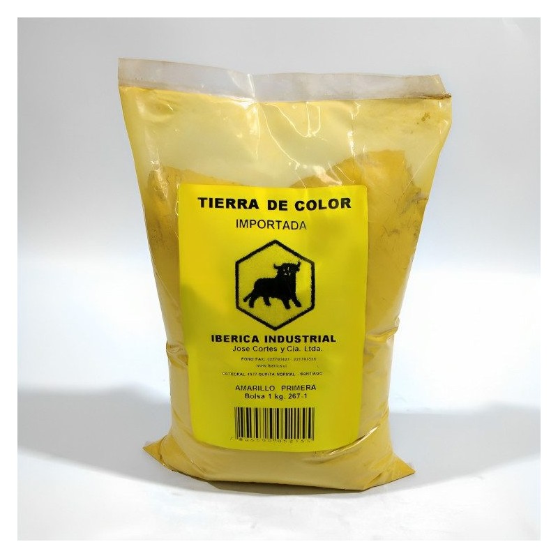 TIERRA DE COLOR AMARILLO PRIMERA 1 KG BOLSA