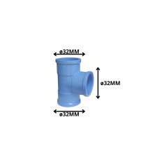 Tee Pvc Cem Presion 32 Mm