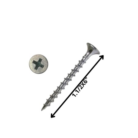 TORNILLO VOLCANITA TROMPETA H/CTE 11/2 X 6 ZINC