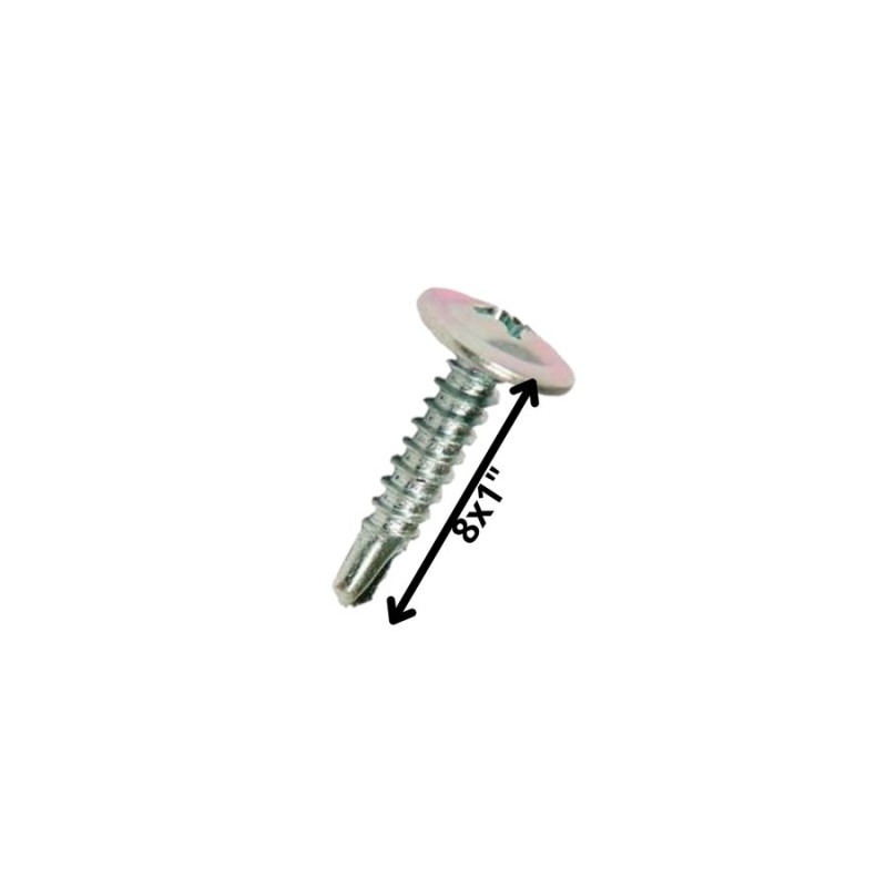 TORNILLO AUTOP LENTEJA PUNTA DE BROCA 8 X 1 " ZN
