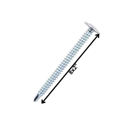 TORNILLO AUTOP LENTEJA PUNTA DE BROCA 8 X 2 " ZN