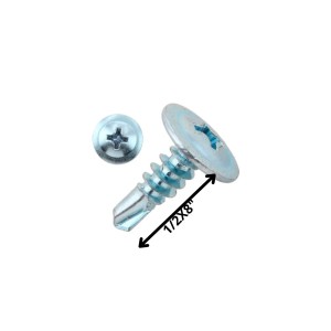 TORNILLO AUTOP LENTEJA PUNTA DE BROCA 8 X 1/2" ZN