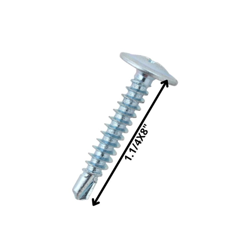 TORNILLO AUTOP LENTEJA PUNTA DE BROCA 8 X 1 1/4" Z