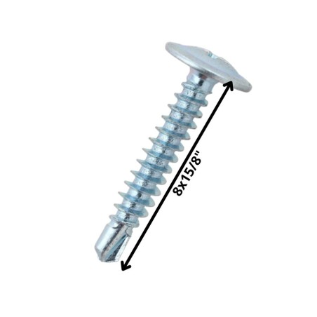 TORNILLO AUTOP LENTEJA PUNTA DE BROCA 8 X 1 5/8" Z