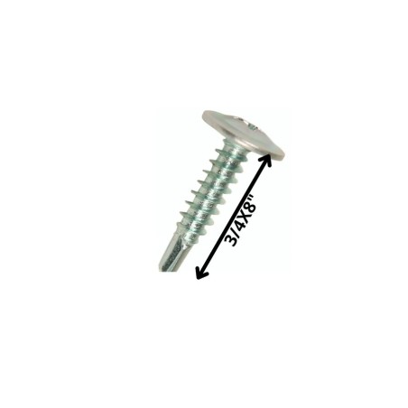 TORNILLO AUTOP LENTEJA PUNTA DE BROCA 8 X 3/4" ZN