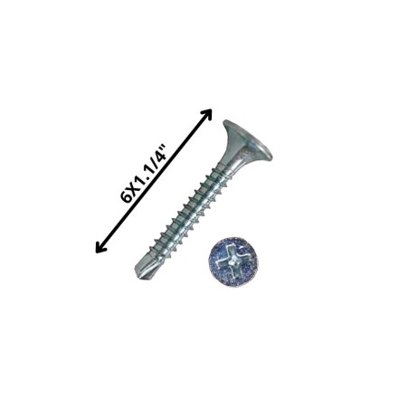 TORNILLO AUTOPERFORANTE PUNTA BROCA 6 X 1 1/4 ZINC