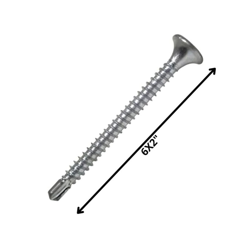 TORNILLO AUTOPERFORANTE PUNTA BROCA 6 X 2 ZINCADO