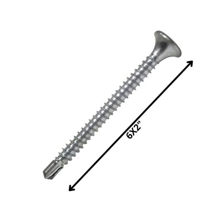 TORNILLO AUTOPERFORANTE PUNTA BROCA 6 X 2 ZINCADO