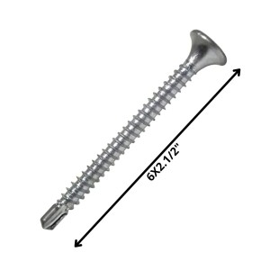 TORNILLO AUTOPERFORANTE PUNTA BROCA 6 X 2 1/2 ZINC