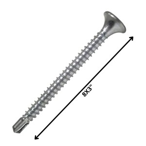 TORNILLO AUTOPERFORANTE PUNTA BROCA 8 X 3 ZINCADO