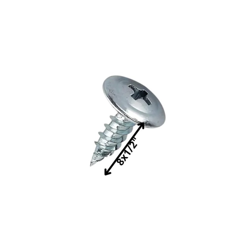 TORNILLO AUTOP LENTEJA PUNTA AGUDA 8 X 1/2" ZN