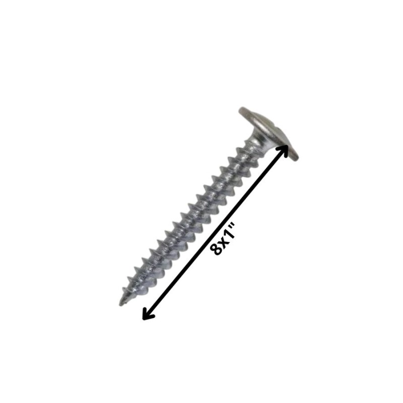 TORNILLO AUTOP LENTEJA PUNTA AGUDA 8 X 1 " ZN