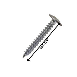 TORNILLO AUTOP LENTEJA PUNTA AGUDA 8 X 1 1/4" ZN