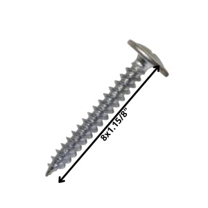 TORNILLO AUTOP LENTEJA PUNTA AGUDA 8 X 1 5/8" ZN