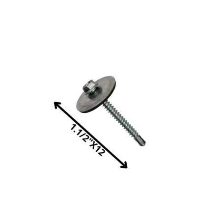 TORNILLO AUTOPERFORANTE POLICARBONATO 12 X 1 1/2"