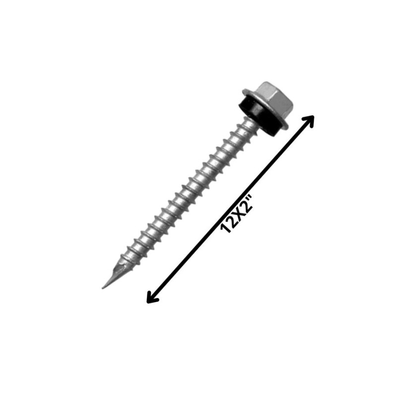 TORNILLO AUTOROSCANTE POLICARBONATO 12 X 2"
