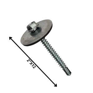 TORNILLO AUTOPERFORANTE POLICARBONATO 12 X 2"