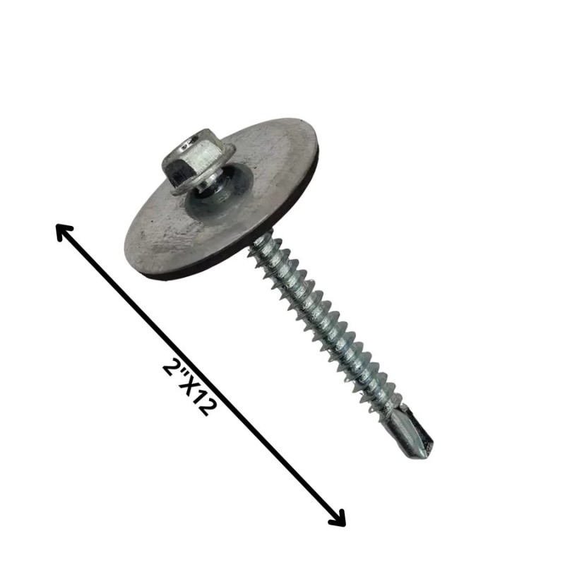 TORNILLO AUTOPERFORANTE POLICARBONATO 12 X 2"
