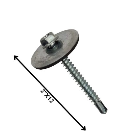 TORNILLO AUTOPERFORANTE POLICARBONATO 12 X 2"