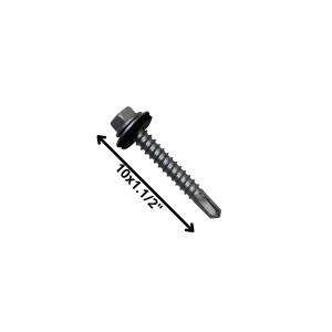 TORNILLO AUTOPERFORANTE PUNTA BROCA 10 X 1 1/2" C/