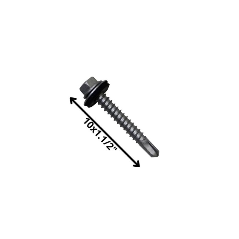 TORNILLO AUTOPERFORANTE PUNTA BROCA 10 X 1 1/2" C/