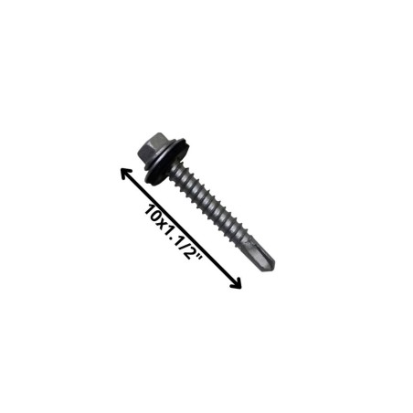 TORNILLO AUTOPERFORANTE PUNTA BROCA 10 X 1 1/2" C/