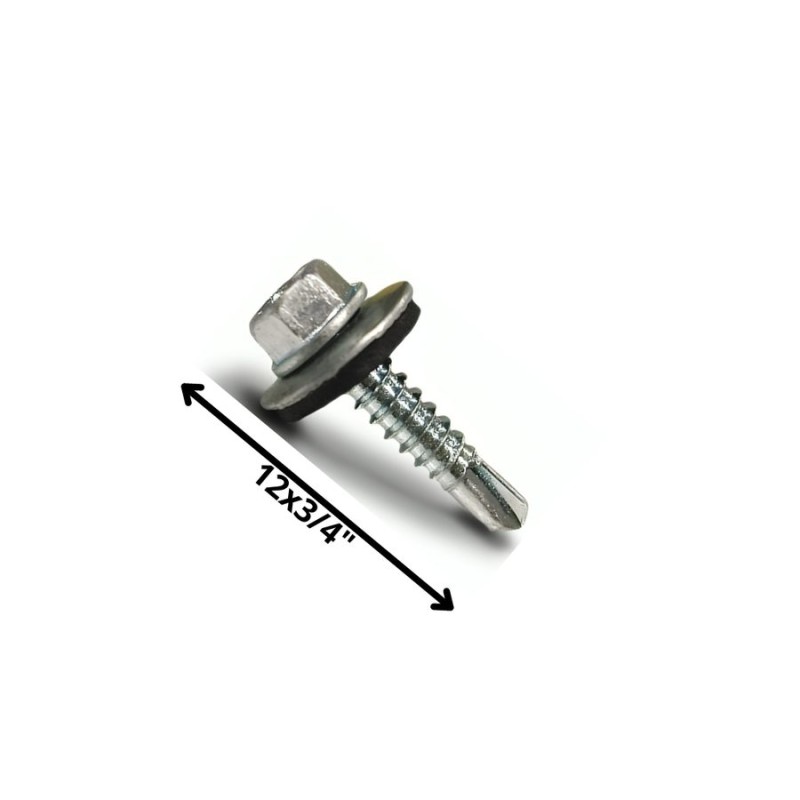 TORNILLO AUTOPERFORANTE PUNTA BROCA 12 X 3/4" C/GO