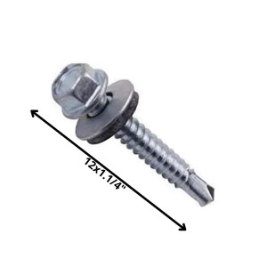 TORNILLO AUTOPERFORANTE PUNTA BROCA 12 X 1 1/4" C/