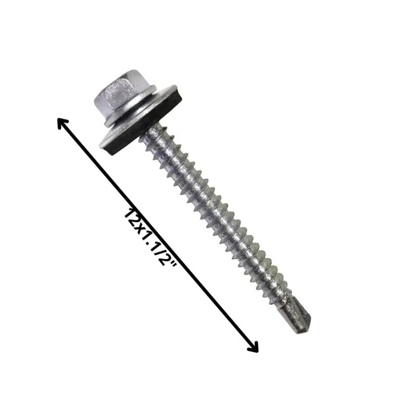 TORNILLO AUTOPERFORANTE PUNTA BROCA 12 X 1 1/2" C/