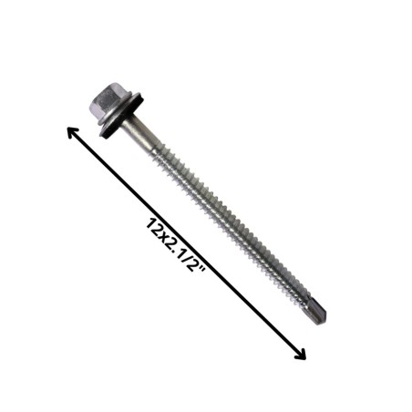 TORNILLO AUTOPERFORANTE PUNTA BROCA 12 X 2 1/2" C/