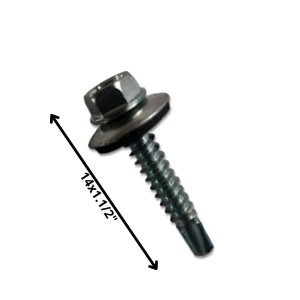 TORNILLO AUTOPERFORANTE PUNTA BROCA 14 X 1 1/2" C/