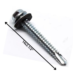 TORNILLO AUTOPERFORANTE PUNTA BROCA 14 X 2 1/2" C/